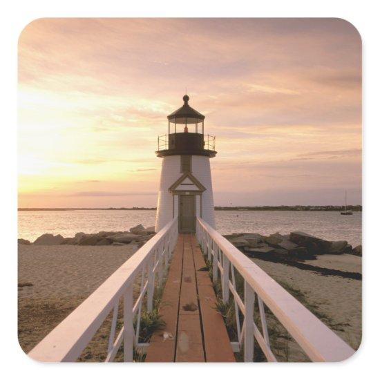 North America, USA, Massachusetts, Nantucket 4 Square Sticker
