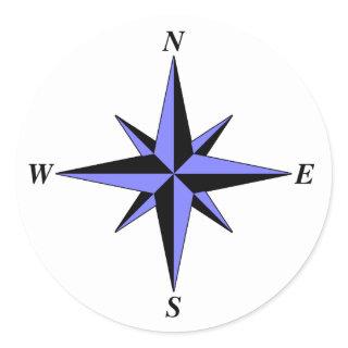 North Arrow Sticker (blue)