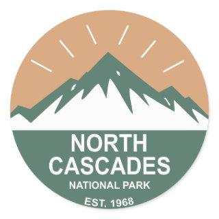 North Cascades National Park Classic Round Sticker
