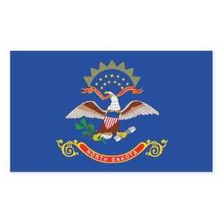 North Dakota Flag Rectangular Sticker