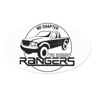 North Dakota, ND - Rockin’ Rangers Chapter Oval Sticker