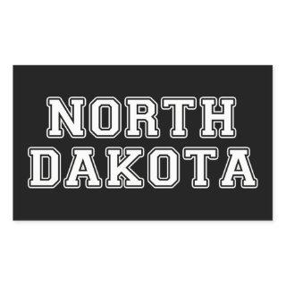 North Dakota Rectangular Sticker