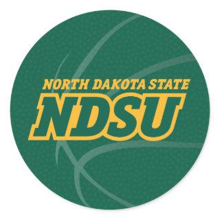 North Dakota State Basketball Classic Round Sticker