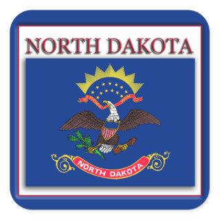 North Dakota State Flag Design Sticker