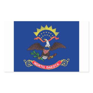 North Dakota State flag Rectangular Sticker