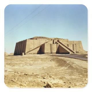 North-eastern facade of the ziggurat, c.2100 BC Square Sticker