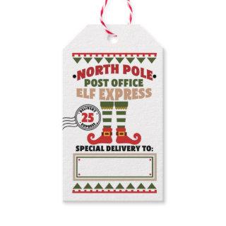 North Pole Elf Express Delivery from Santa Gift Tags