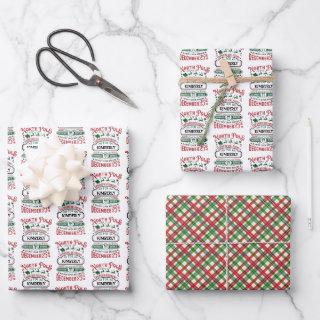 North Pole Express Delivery Personalized Christmas  Sheets