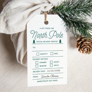 North Pole | Holiday Gift Tags
