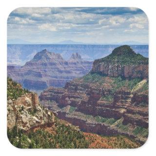 North Rim Gran Canyon - Grand Canyon National Square Sticker