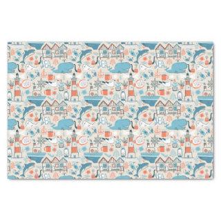 North Sea Cute Doodle Pattern Tissue Paper