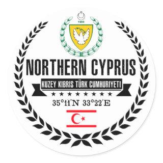 Northern Cyprus Classic Round Sticker