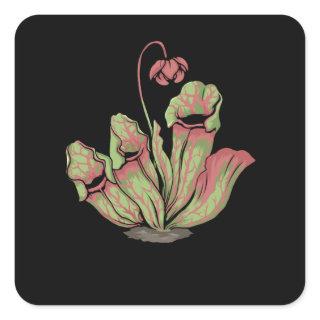 Northern Pitcher Carnivorous Plants Sarracenia Square Sticker