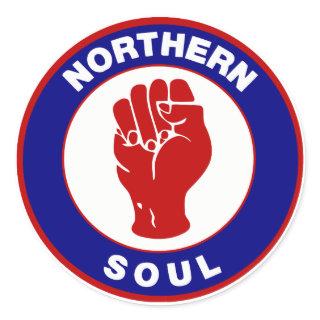 Northern Soul Mod target design Classic Round Sticker