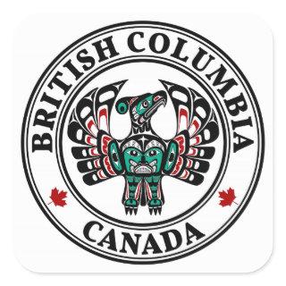 Northwest Pacific coast Haida art Thunderbird Square Sticker