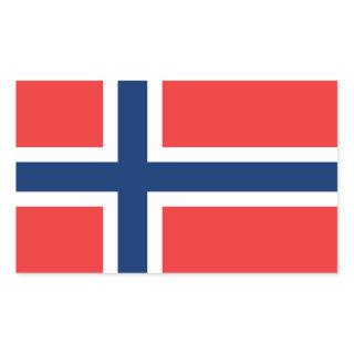 Norwegian Flag Rectangular Sticker