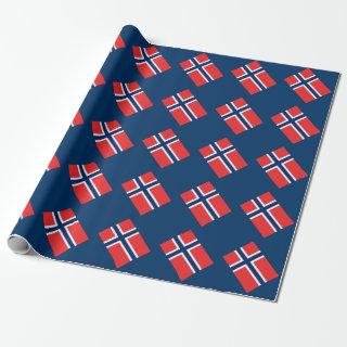 Norwegian flag  | Norway gift wrap