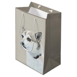 Norwegian Lundehund Painting - Original Dog Art Medium Gift Bag