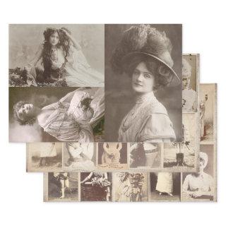 NOSTALGIC ACTRESSES HEAVY WEIGHT DECOUPAGE PRINTS  SHEETS