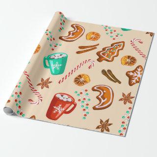 Nostalgic Holiday Cheer, Cookies,Cocoa,Candy Canes