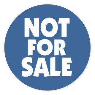 Not for Sale sticker