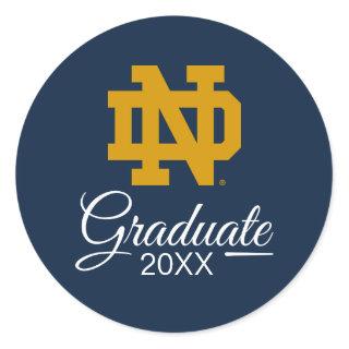 Notre Dame | Graduation Classic Round Sticker