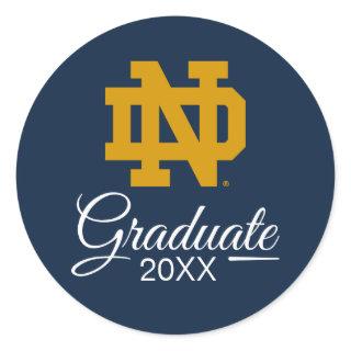 Notre Dame | Graduation Classic Round Sticker