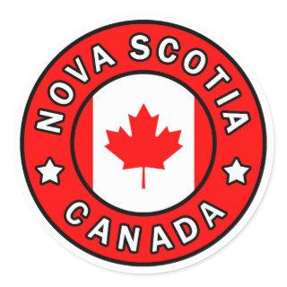 Nova Scotia Canada Classic Round Sticker