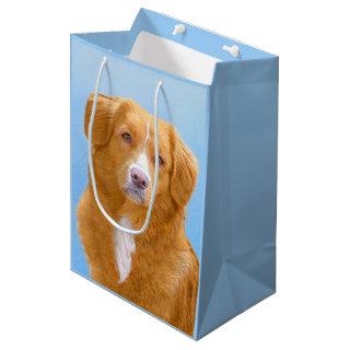 Nova Scotia Duck Tolling Retriever Dog Painting Medium Gift Bag