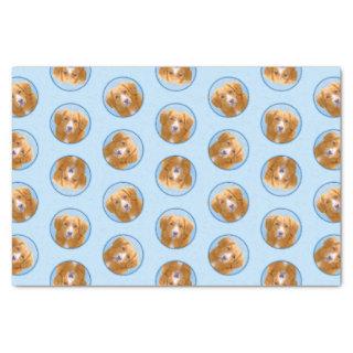 Nova Scotia Duck Tolling Retriever Dog Painting Tissue Paper