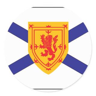 NOVA SCOTIA FLAG CLASSIC ROUND STICKER