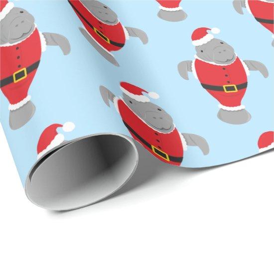 Novelty Santa Animal Manatee Christmas