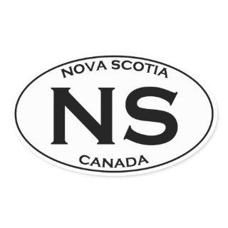 NS Nova Scotia Oval Logo Oval Sticker