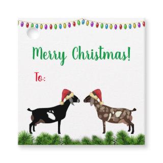 Nubian Dairy Goat Christmas Favor Tags