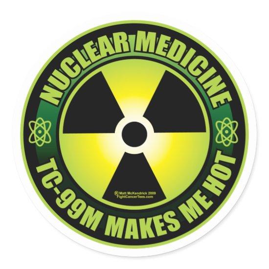 Nuc Med Tech Classic Round Sticker