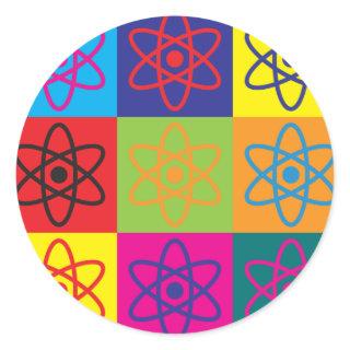 Nuclear Engineering Pop Art Classic Round Sticker