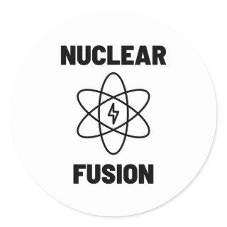 Nuclear Fusion Atom Classic Round Sticker