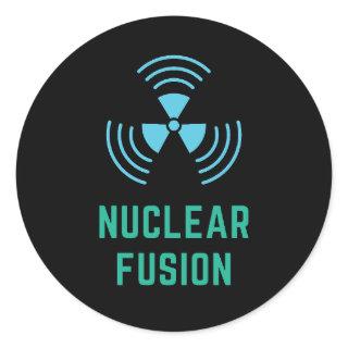 Nuclear Fusion Renewable Energy Classic Round Sticker