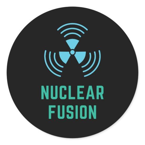 Nuclear Fusion Renewable Energy Classic Round Sticker