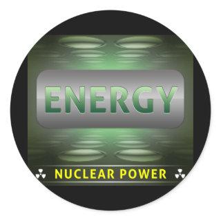 Nuclear Is Clean Energy Classic Round Sticker