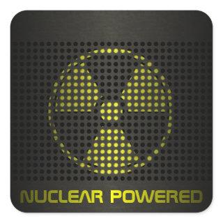 Nuclear Powered Square Sticker