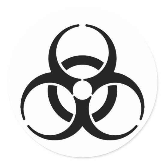 Nuclear Symbol Classic Round Sticker