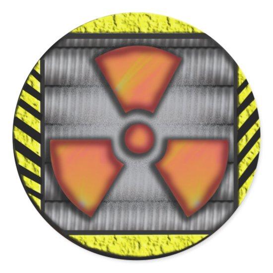 nuke classic round sticker