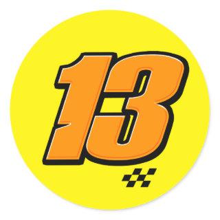Number 13 - Sticker