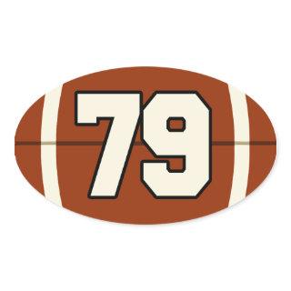 Number 79 Football Sticker