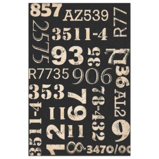 Numbers Furniture Decoupage Paper
