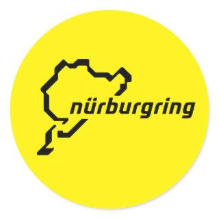 Nurburgring Nordschleife Gran Turismo Driver  Classic Round Sticker