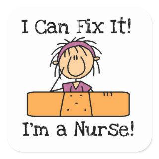 Nurse I Can Fix It T-shirts and Gifts Square Sticker