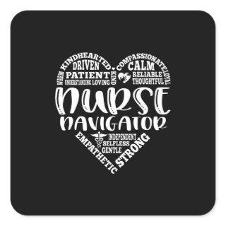 Nurse navigator, nurse appreciation square sticker