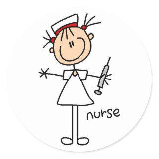 Nurse Stick Figure Sticker